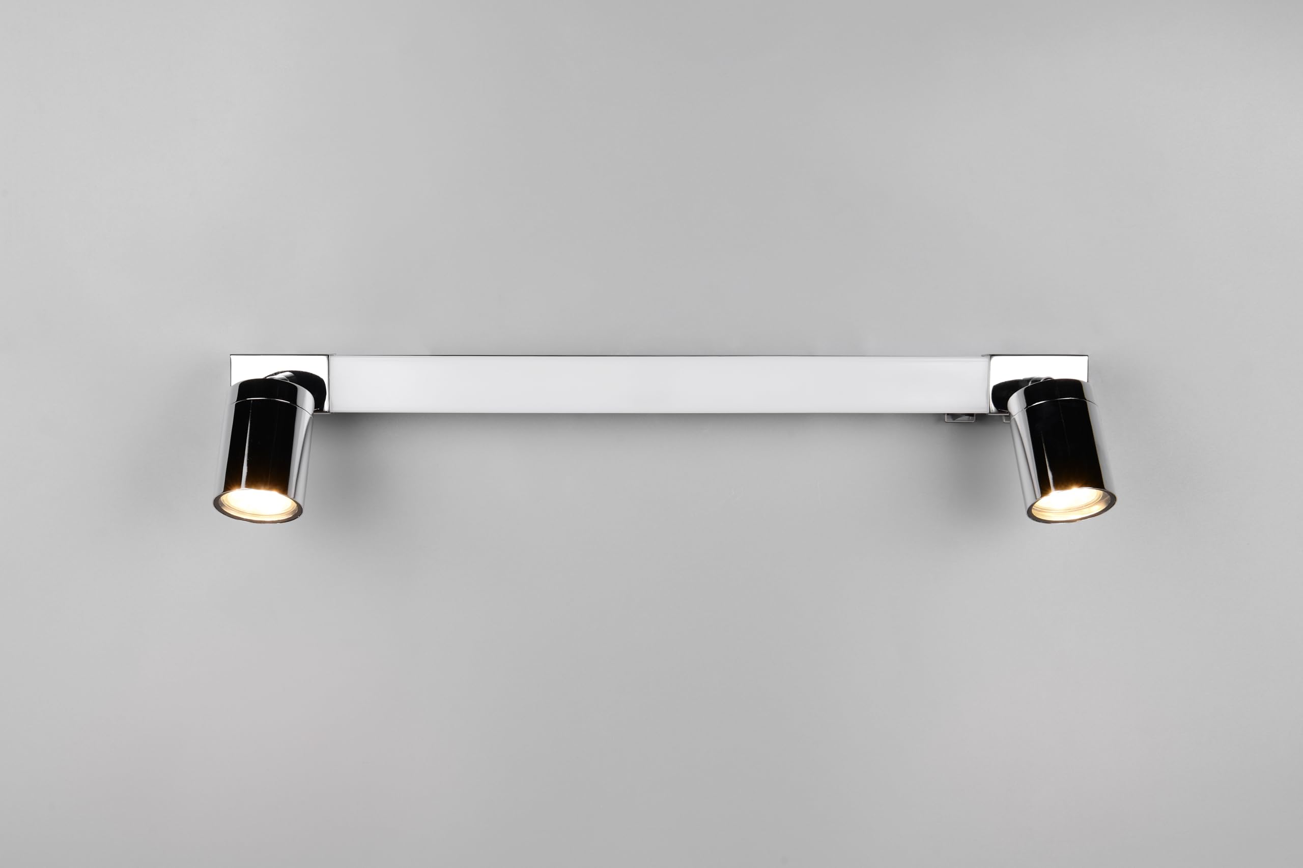 Trio Leuchten Aplique de baño LED ENRICO 281470306, metal cromado, 6,5 vatios LED, excl. 2x GU10, color de luz ajustable