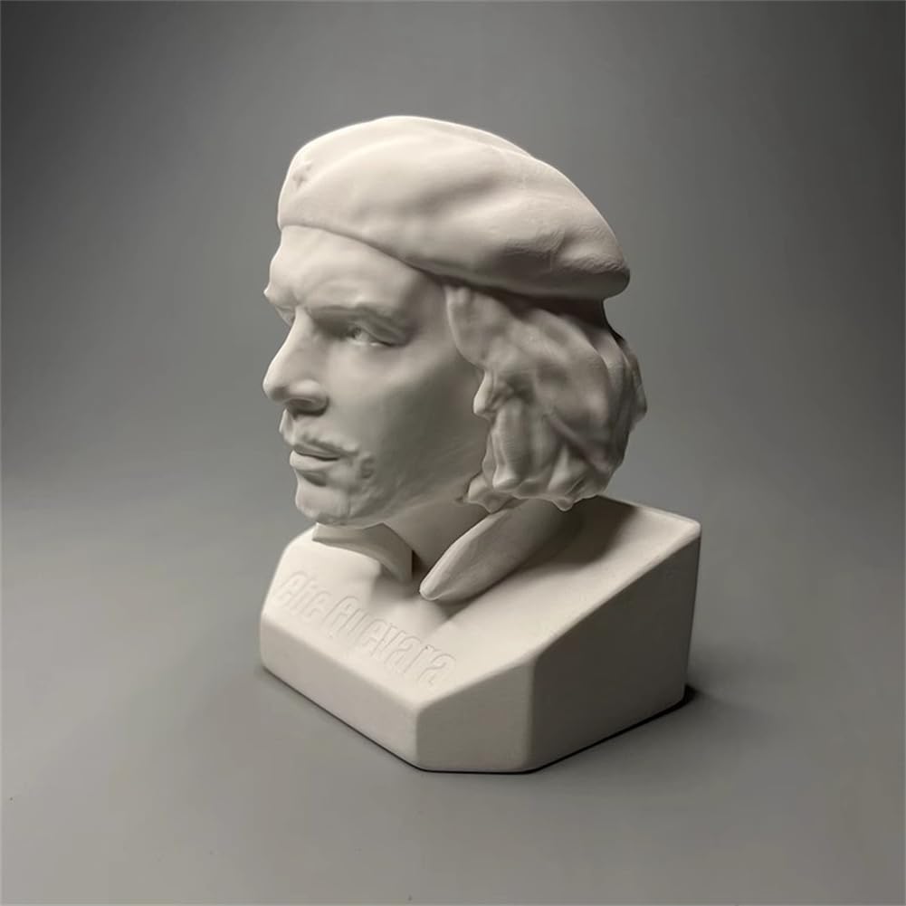 Che Guevara Statua Che Guevara Busto Collezione Testa Figura in Gesso Figura Scultura per Soggiorno Casa Mensola Decorazione, Moderna Decorazione Domestica Schizzo Pratica Modello Artistico Fai da Te