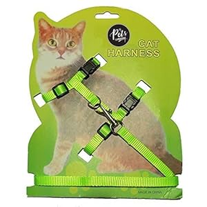 The Pets Company Cat Harness Leash Set for Cats & Kittens, 45 Inches Green
