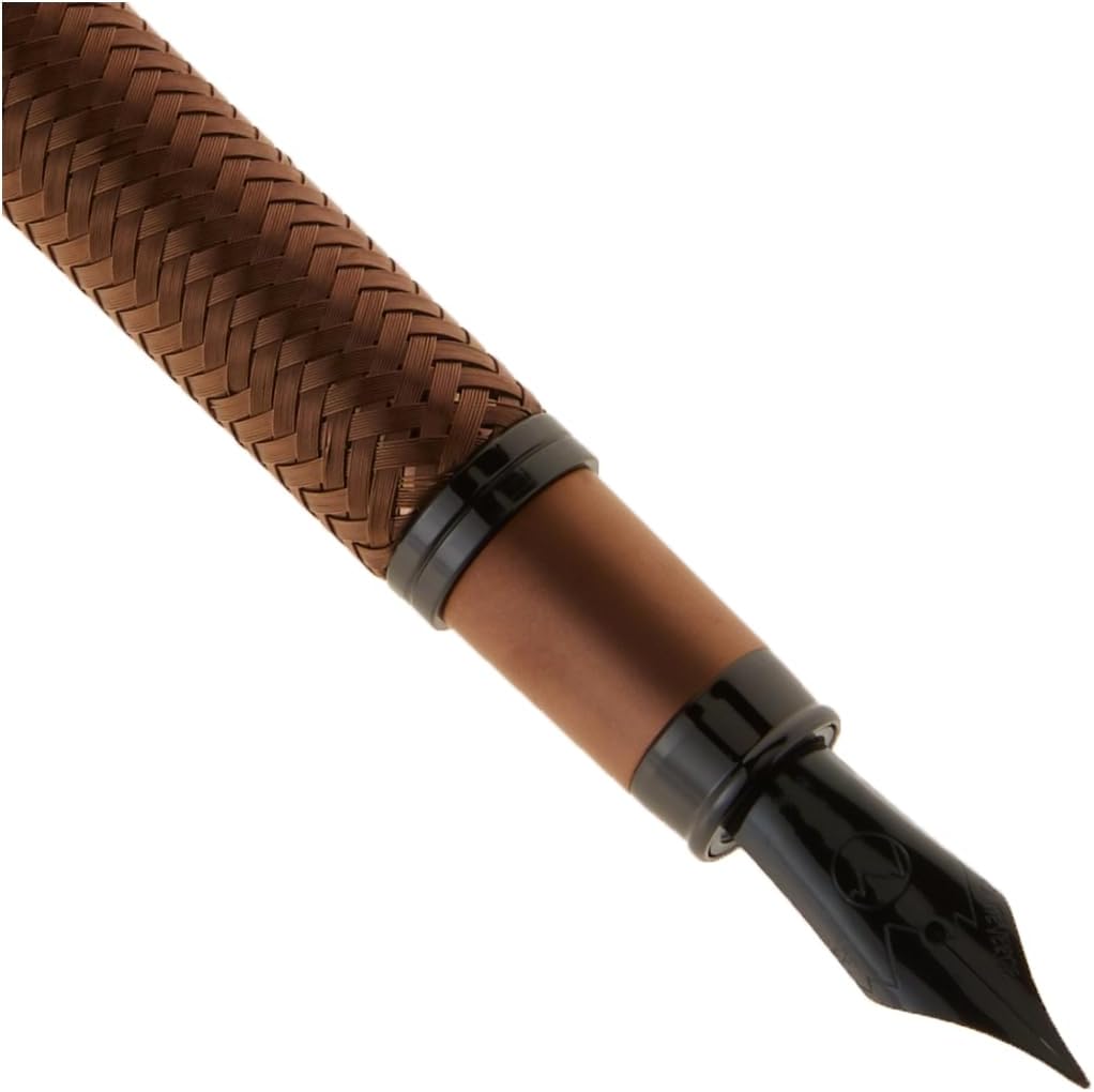 Monteverde Innova Formula M Fountain Pen, Bronze - Extra Fine Nib, Luxury Pen with Durable PVD Coating, Refillable, JoWo Stainless Steel Nib, Premium Gift Box