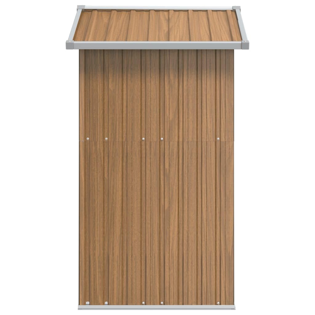 Abri de Jardin Marron 126 x 97,5 x 177 cm en Acier galvanisé,Maison & Jardin,Pelouses & Jardins,Vie en extérieur,Structures extérieures,Cabanes & abris de Jardin,316236