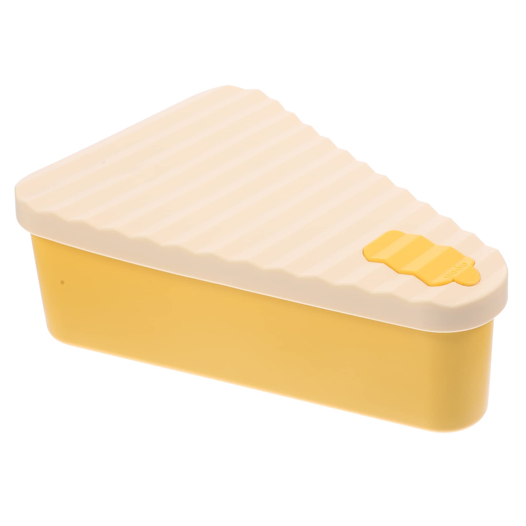 Cabilock Boîte À Pizza Boîte À Pizza Conteneur De Stockage De Pizza Avec Couvercles - Récipient Alimentaire Triangle En Silicone Réutilisable Pour Les Restes - Valise Portable Gain De