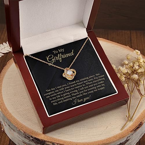 To My Girlfriend Necklace Gift, Girlfriend Necklace From Future Husband, Girlfriend Anniversary, Birthday, Valentine Day Jewelry Gift For Her.4