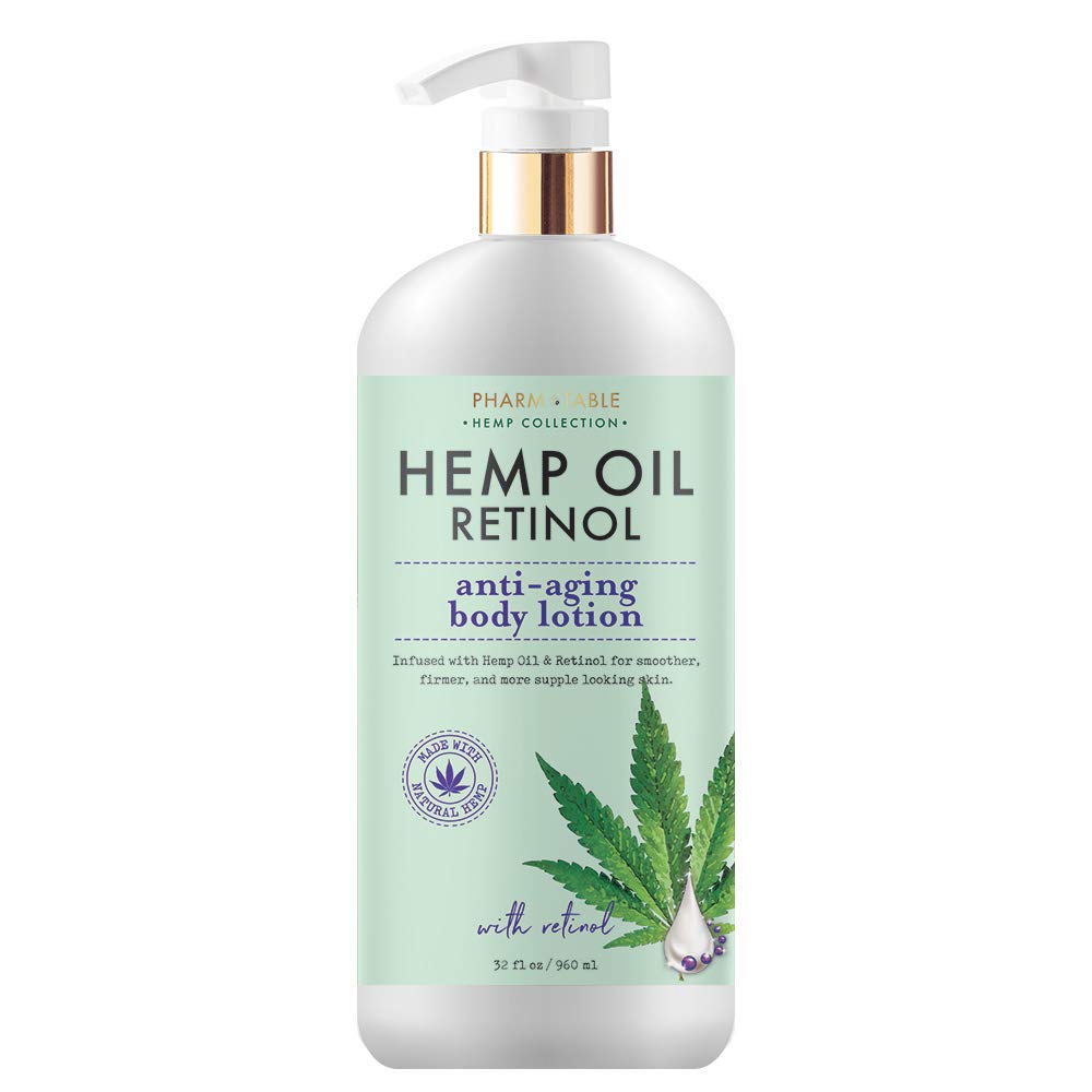 Hemp Body Lotion Retinol Anti-Aging 32oz / 960ml by Pharm to Table