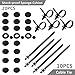 Preciva 140PCS Plastic Push Rivets Kit, Bumper Clips Car Retainer Clips 6-10mm Fastener Rivet Clips Fender Replacement Expansion Screws Auto Body Clips for Ford Chrysler Toyota GM Nissan