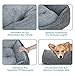JOEJOY Hundebett Mittelgroße Hunde, Hundekorb Waschbar Flauschig, Plüsch rutschfeste Hundebetten, 76x61x23cm, Hundekörbchen für Mittelgroße und Große Katzen und Hunde