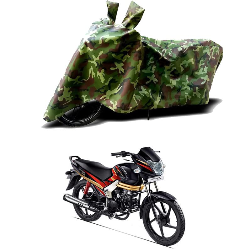 Image of 100% Water Resistant Bike Scooty Two Wheeler Body Cover Compatible for Mahindra Centuro BS6 /UV-Rays /Heat Protection /Birds Dropping /Scratchproof /Dust Proof /Waterproof /All Varient[Green MJ]