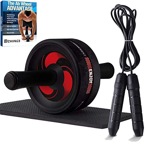 DZHONGD Ab Roller, Home Abdominal Exercise Equipment Wider Ab Roller Wheel for Core