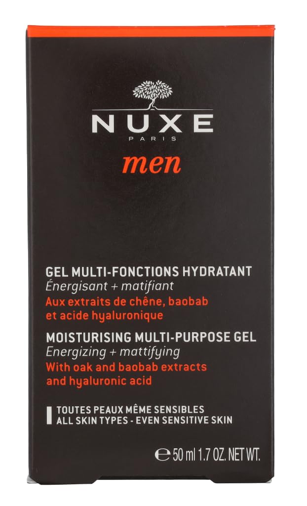 NUXE MEN 50 ml gel viso uomo trattamento idratante energizzante opacizzante