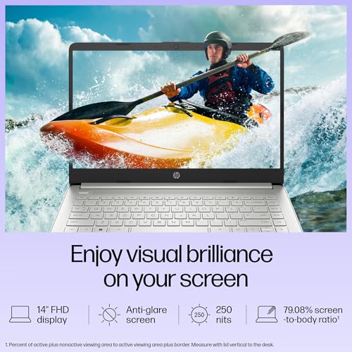 HP 14s, 12th Gen Intel Core i3-1215U, 8GB DDR4, 512GB SSD, (Win 11, Office 21, Silver, 1.41kg), Anti-Glare, Micro-Edge, 14-inch(35.6cm), FHD... - Image 3