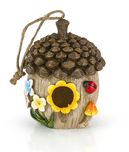 Image for Acorn Cottage Decorative Hand-Painted Bird House