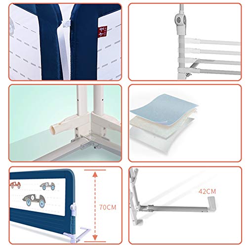 Rieles de cama protector de camas infantil extra largo para cuna 6