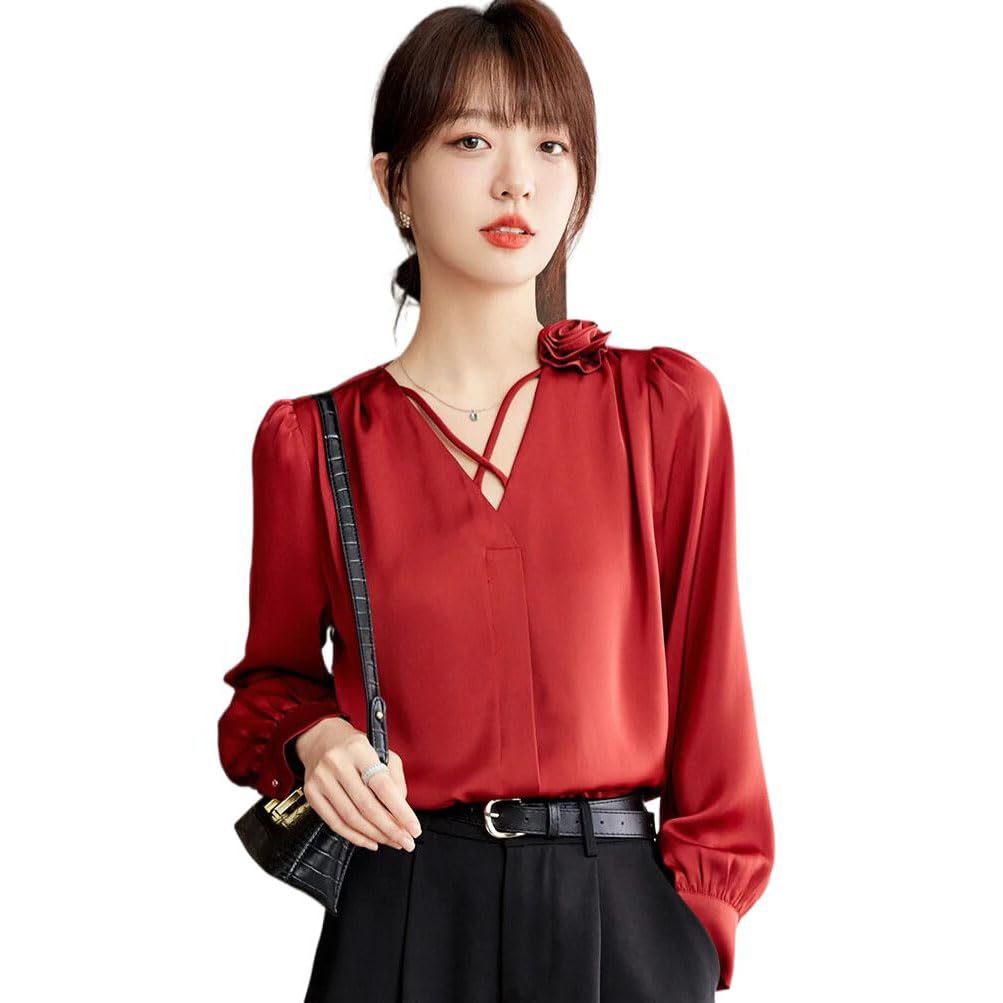 Camicie larghe Camicetta da donna Top casual