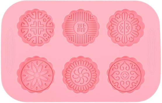 Moon Cake ,6 Slots Diy Mooncake Cake Ice Cream Making