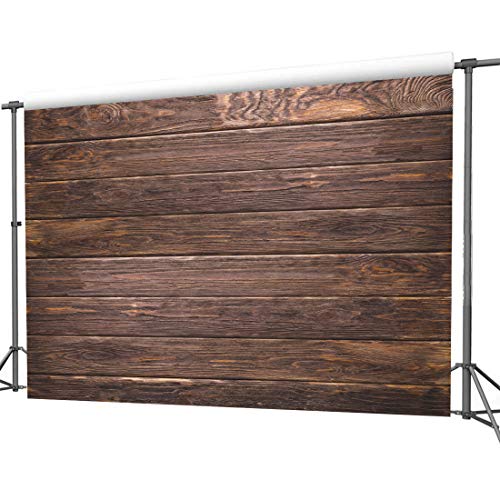 Cylyh 7X5Ft Wood Backdrop Brown Wood Backdrop Photographers Retro Wood Wall Background Cloth Baby Shower Newborn Banner Birthday Party Decorations D112 #TOP3