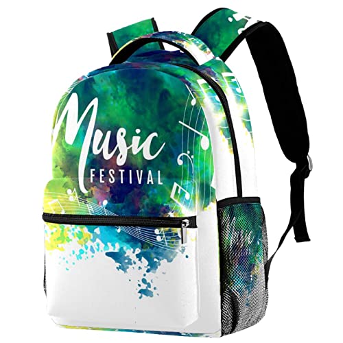 Sac à dos abstrait coloré pour étudiant et voyage style classique