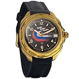 Vostok 2414A Uhrwerk mit Handaufzug und einer Gangreserve von bis zu 36 Stunden