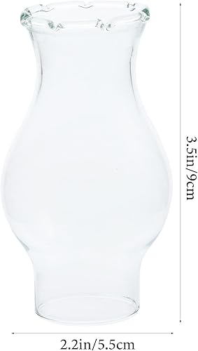 Miniatura 4 de Lurrose Lámparas de araña de lámpara de aceite, pantalla de queroseno, lámpara de aceite, reemplazo de chimenea, lámpara vintage, reemplazo de