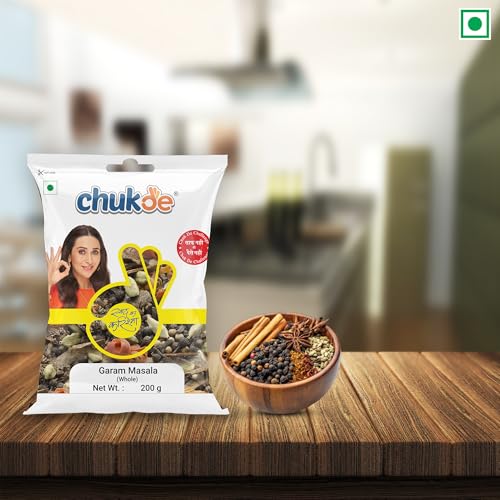 Image of Chukde Garam Masala Whole 200gms | Indian Spice Blend for Rich Flavors | Ideal for Traditional Indian Dishes - Whole Blended Spice Mix