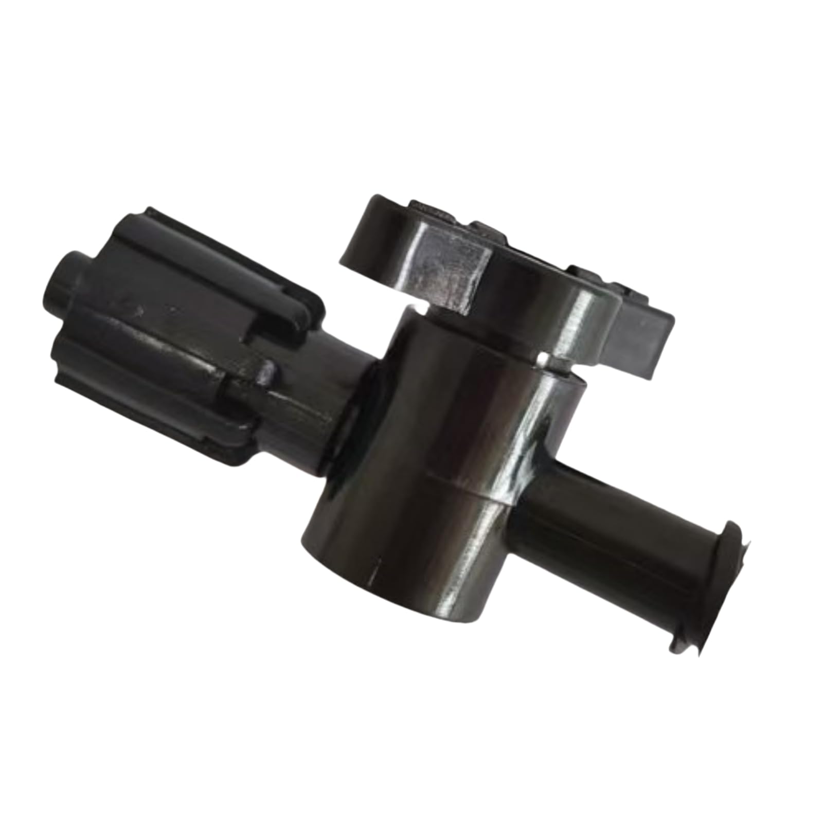 Paquete de 20 llaves de paso de 2 vías for transferencia e impresión de fluidos, interruptor de plástico reutilizable de PP duradero con tapa de bloqueo(Black)