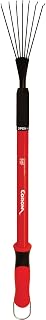 Corona GT 3050 Extendable Handle Rake - Adjustable 18-32" Telescoping Red Handle for Raised Beds, Leaves & Debris