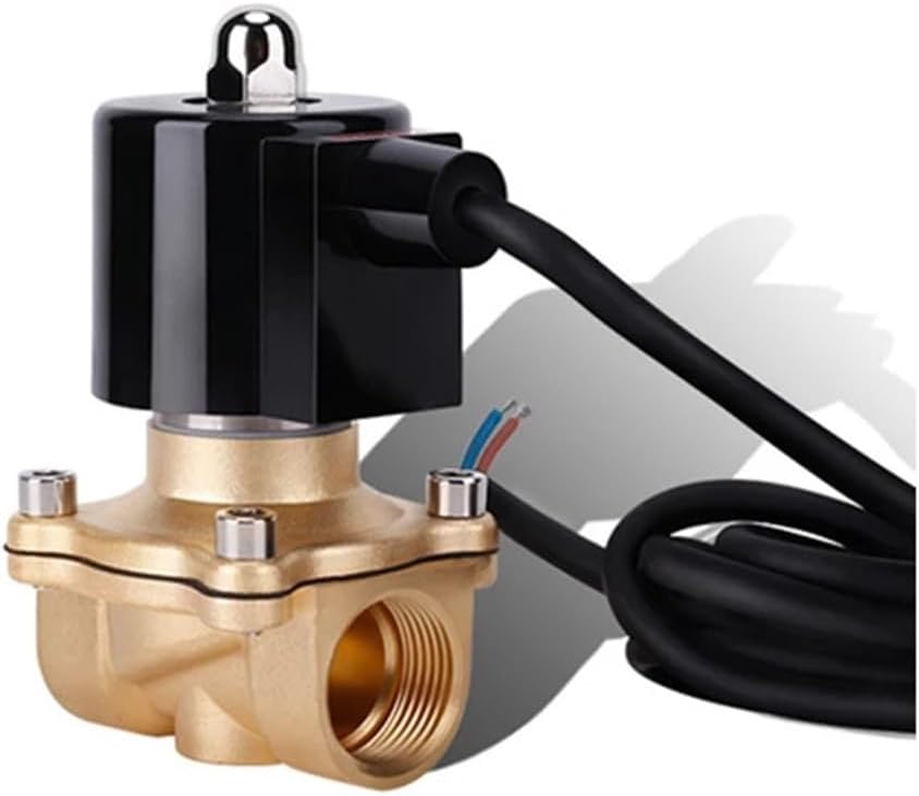 3/4" Normally Closed Brass IP68 Waterproof Fountain Solenoid Valve 110V 24V 12V 24v Solenoid Valve for Underwater(NPT_230VAC_VIT-SEAL)