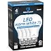 Great Eagle A19 LED Light Bulb, 12W (75W Equivalent), UL Listed, 2700K (Warm White), 1100 Lumens, Non-dimmable, Standard Replacement (4 Pack)