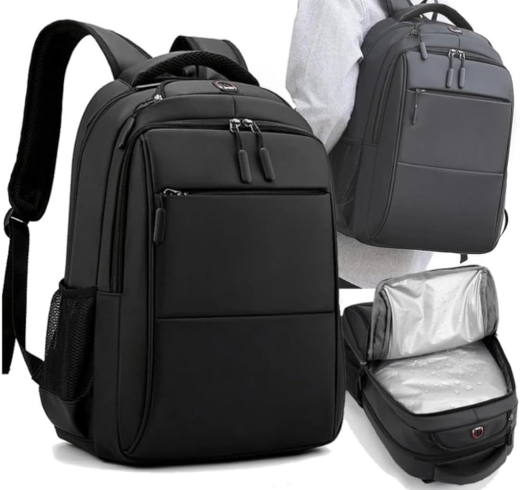 Backpack Bags for Men Backpacks for Women Business Laptop Freezer Pocket, Anti-Theft College Backpack with USB Charging Port Computer, Casual Hiking Travel حقيبة ظهر