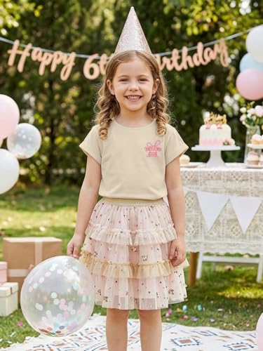 Image of YHHR Birthday Girl Shirt Tie Dye Girls Birthday Shirts 7-14 Year Kids Tops