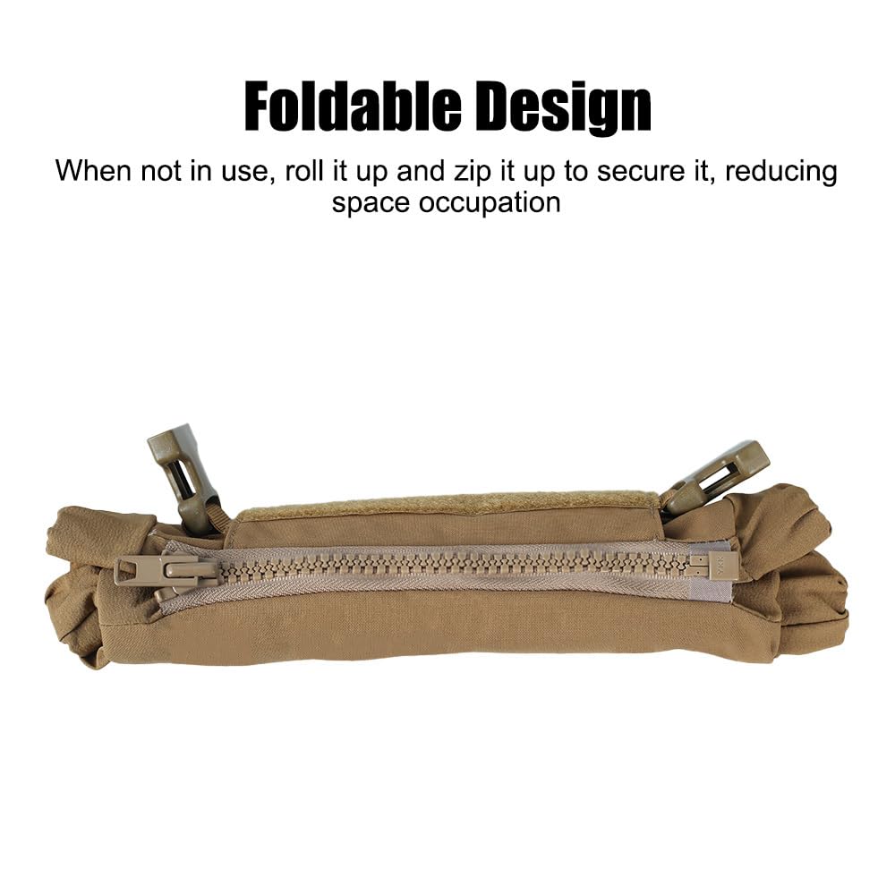 Chauffe-Mains Tactique, Pochette Chauffe-Mains Pliable, Convient Une Poche d'eau Chaude 23×16cm, Sac Chauffant Molle Polyvalent pour Sports de Plein Air, Chasse, Camping, Randonnée, Pêche