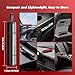 Vunpok 2PCS Safe Hammer Glass Breaker,Glass Breaking Tool for car Windows,Seatbelt Cutter Car Hammer Window Breaker Seatbelt Cutter for Emergency Escape (Red & Black)