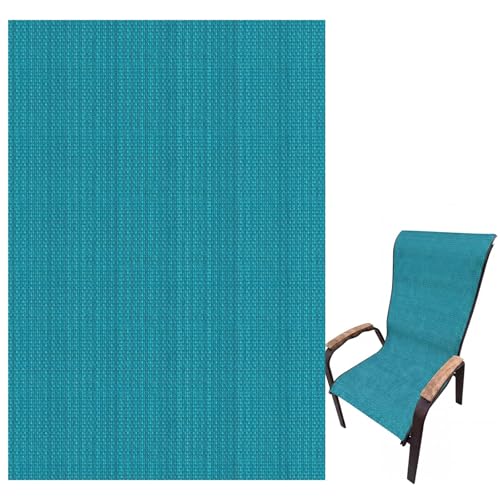 SmoothNovelty Vinyl Woven Mesh Sling Fabric 2 Yard x 1.5 Outdoor Patio Chair Replacement Fabric Woven Waterproof Sling Material for Patio Furniture Repair DIY, Green