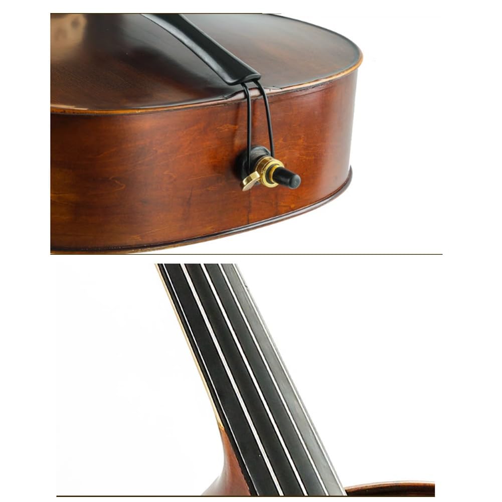 Violonchelo de Estudiante, Violonchelo de Madera Maciza Hecho a Mano, Parte Superior de Madera de Abeto, Kit de Violonchelo de tamaño Completo, Escenario Profesional (Size : 1/8)