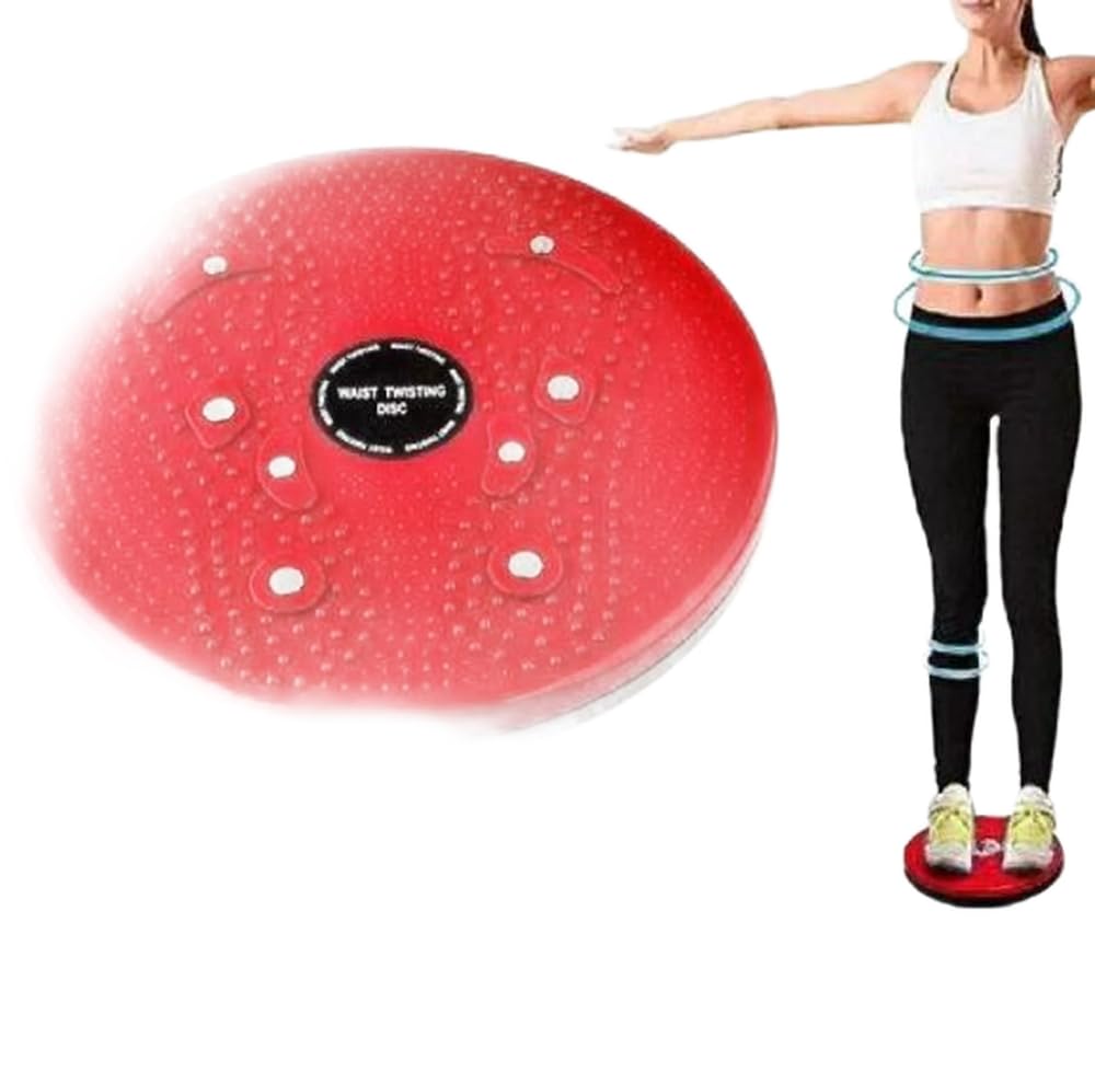Fitdex Tummy Twister Machine Magnet Balance Rotating Board Waist Disc for Unisex Ab Exerciser (Multicolor)-picture-35