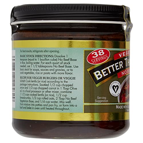 Better Than Bouillon Vegetarian Base Variety Pack, 1 Jar of No Chicken Base & 1 Jar of No Beef Base, 8 Ounce Jars (2 CT)