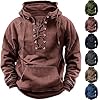 Hoodies For Men Uk Windproof Jacket Windbeaker Tactical Coat Cargo Sweatshirts With Kanga Pocket Tactical Hoodies Pullover Oversize Hoody Drawstring Jumper Medieval Renaissance Pirate Costume #1