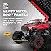 Motor Dayz RC 4WD Heavy Metal RAM 1500 Pickup Truck – 1:14 Scale, Officially Licensed Stamped Metal Body, 4x4 All-Wheel Drive, 2.4GHz Full-Function Remote Control, Ready-to-Run, USB Charging, Red