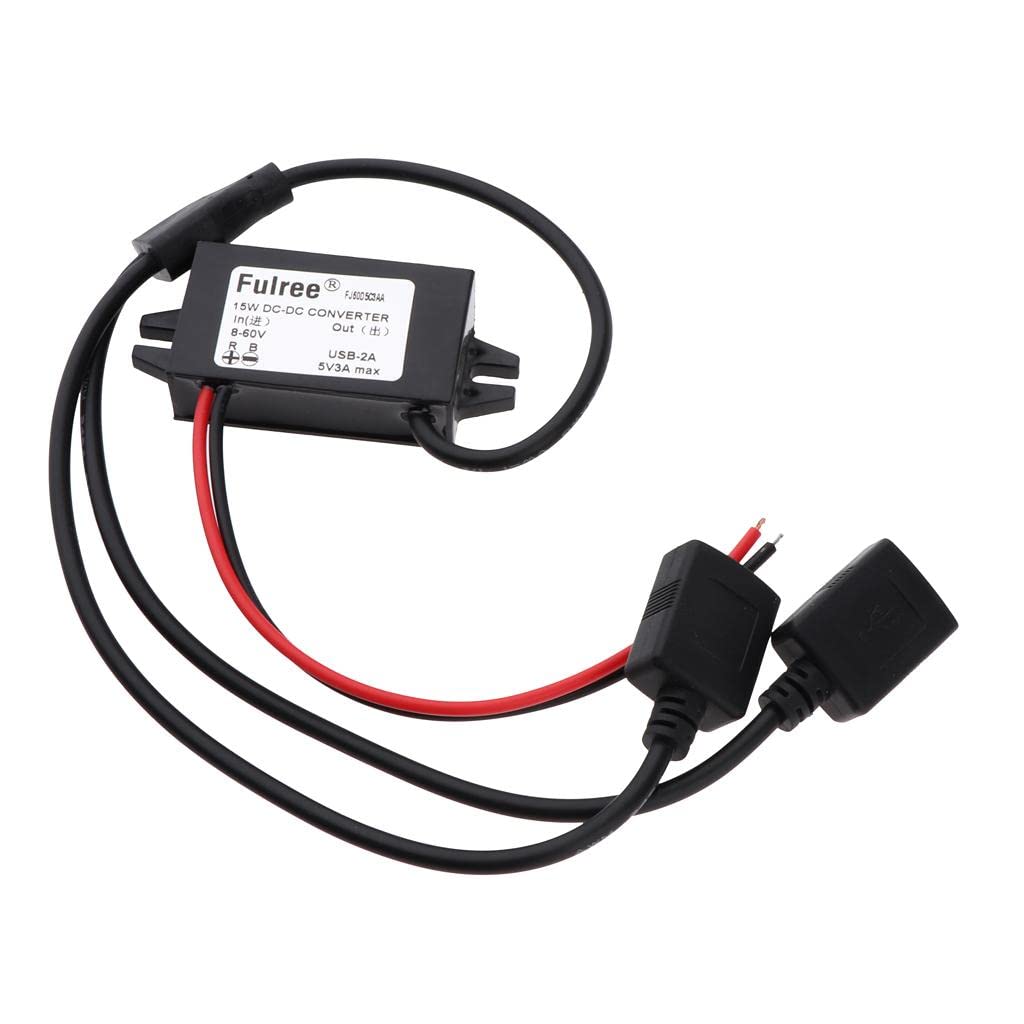 Auto Vehicle Voltage Reducer DC-DC Boost Converter 8-60V to 5V Step Down Voltage Regulator 3A/15W, Dual USB Cable Adapter | Vehicle Electronics & GPS | consumerelectronics-picture-26