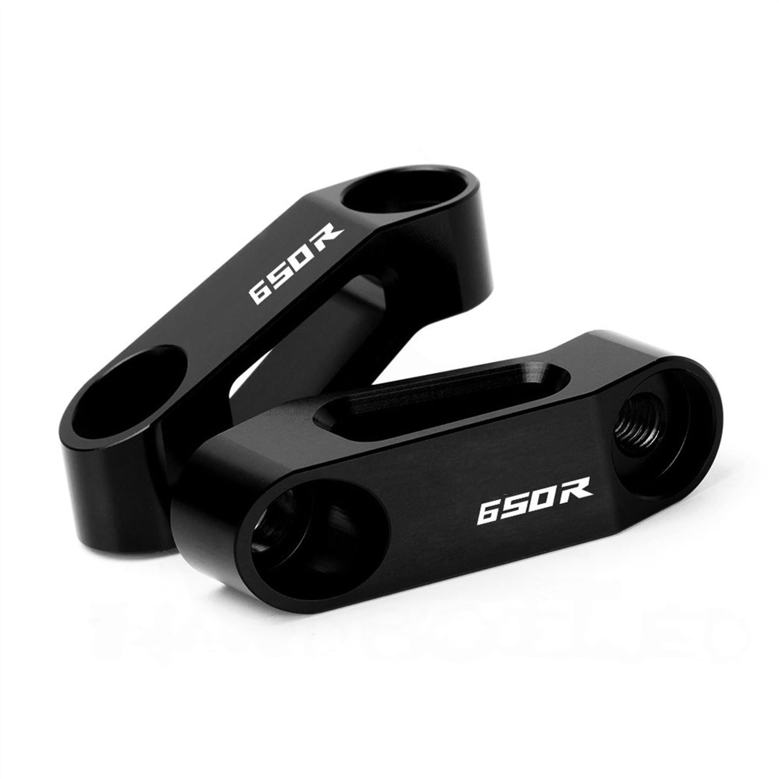 LMNMY Mirror Extenders For H-ONDA CBR650R CBR 650R Motorcycle Rearview Mirrors Extension Riser Extend Adapter Mirror Extend(Black- Silver)