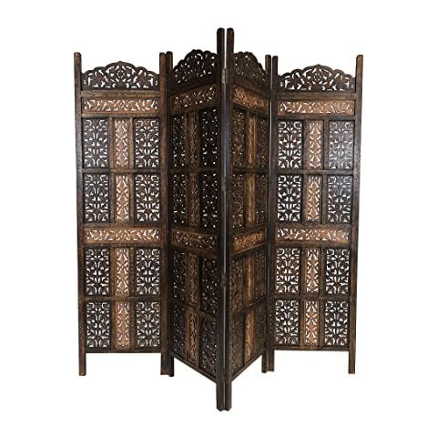 Marrakesch Orient & Mediterran Interior - Biombo oriental de madera Krishna Cover