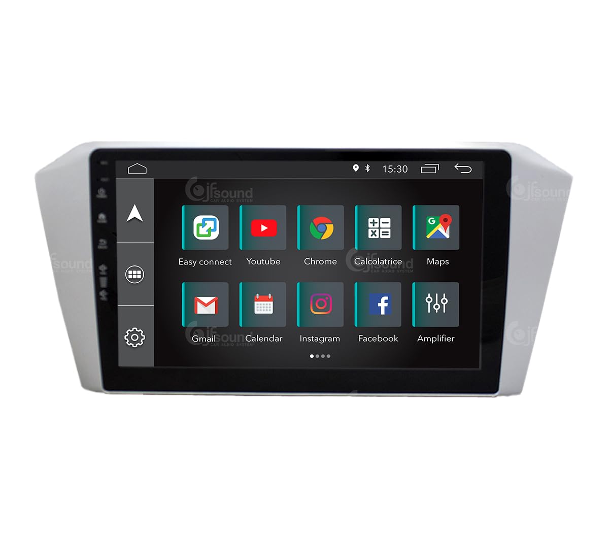 Autoradio Custom Fit per Volkswagen Passat B8 2015 grigia Android GPS Bluetooth WiFi Dab USB Full HD Touchscreen Display 10"