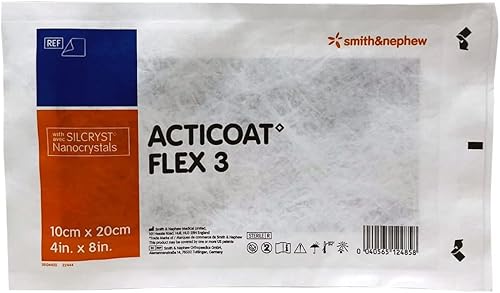 ACTICOAT Flex 3 - Apósito plateado de 4 x 8 pulgadas (cada uno) # 66800417 Y