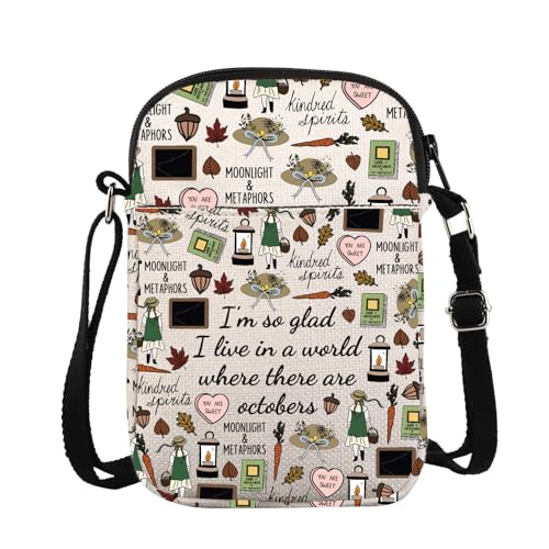 Anne Literary Book Crossbody Bag Classic Book Lover Gift Anne Gables Merchandise