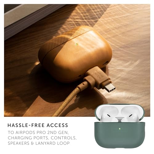 Coque AirPods Pro 2 anti-rayures en matière végétale Native Union Vert
