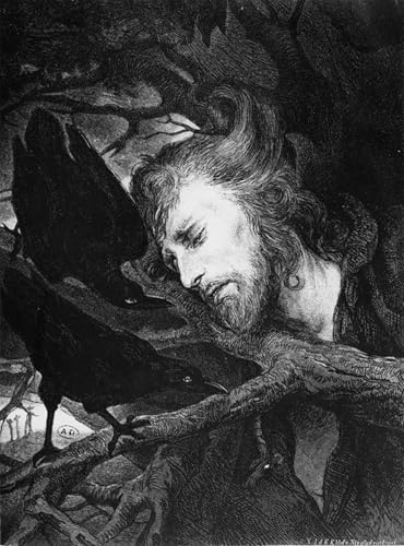 Affiche toile Judas par Gabriel Max reproduction d'art portrait décoration murale 60x90cm