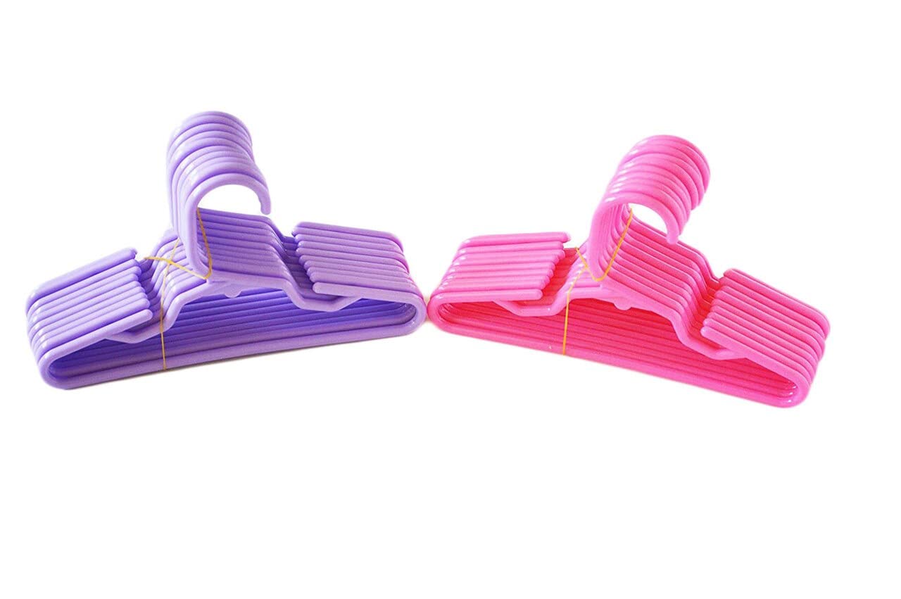 24 perchas de ropa para muñecas, se adaptan a ropa de muñeca de 18 pulgadas