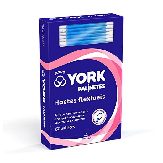 York Hastes Flexíveis De Algodão Palinetes 150 Unidades Pacote De 150