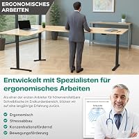 ALBATROS Lift L7B Eckschreibtisch Gestell | Schwarz, 3 Motoren, Kabelkanal – Ansicht 8