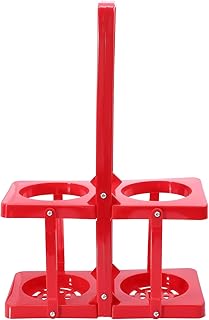 DOITOOL Uchwyt Butelkę Wina Składany Butelek Piwa Stojak Z Tworzywa Sztucznego Butelkę Piwa Stojak Do Przechowywania Wina Szampana Butelki Soku (Czerwony) 1L
