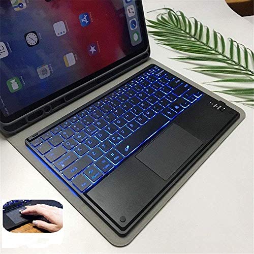 タッチパッド バックライト付き iPadPro 11 12.9 インチ 2020年型iPad Pro 11 12.9 キーボード付きケース トラックパッド キーボードケース ペンホルダー付き マウス機能 アイパッドプロ 11 12.9 キーボードカバーPO